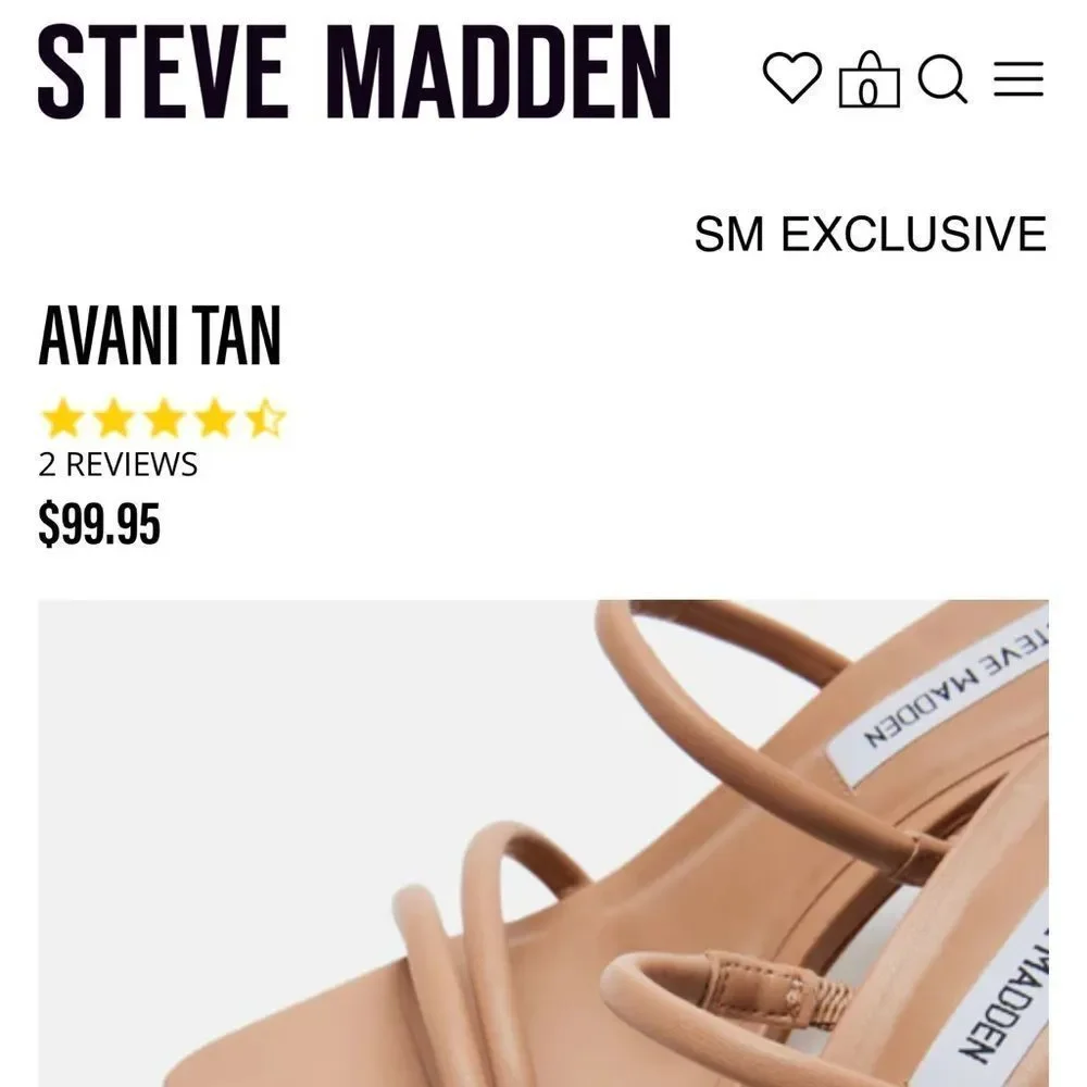 NWOT Madden Girl Nude Heeled Sandal Size 9